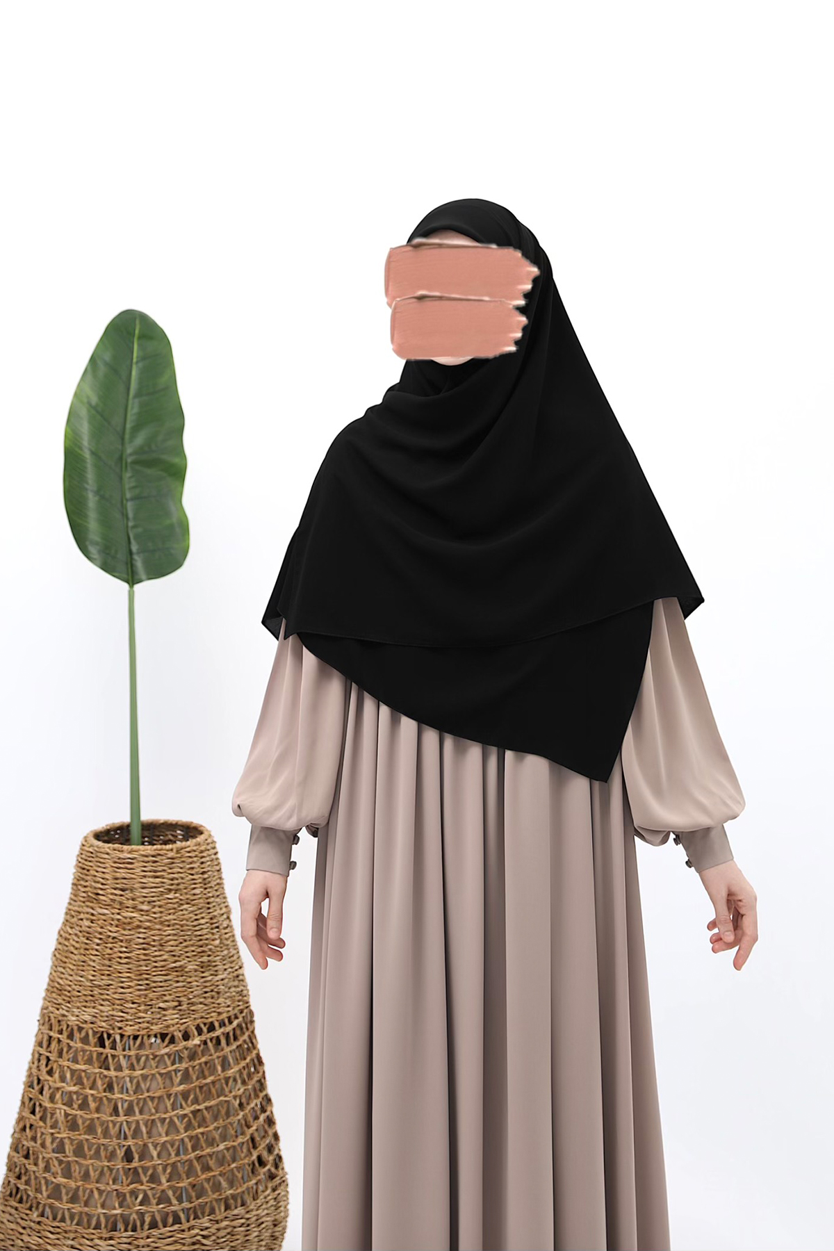 Eşarp Medine İpeği - Siyah