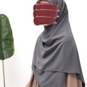 Eşarp Medine İpeği - Koyu Gri
