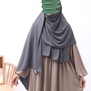 Medine İpeği Büyük Boy Şal - Soft Gri