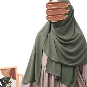 Medine İpeği Büyük Boy Şal - Soft Yeşil