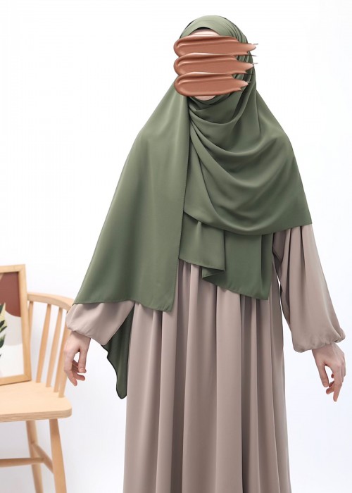 Medine İpeği Büyük Boy Şal - Soft Yeşil