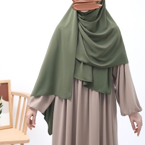 Medine İpeği Büyük Boy Şal - Soft Yeşil